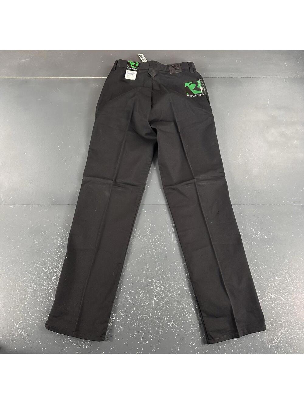 VTG Rockies Pants Women 29/9 Black Stretch Twill No Pocket 29x32 Inseam NWT USA - Picture 6 of 9